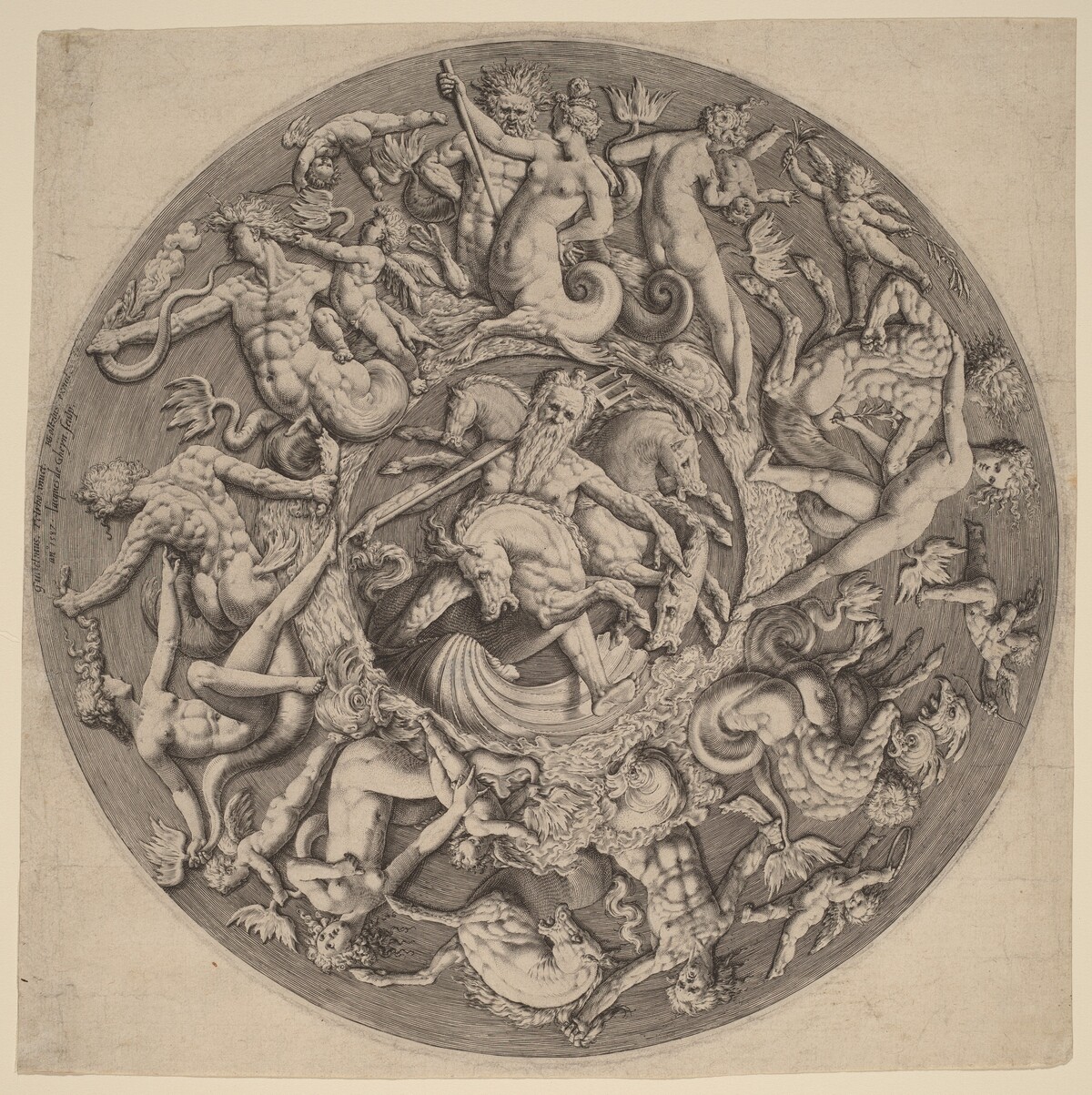 Neptune's Kingdom by Jacques de Gheyn II after Willem Danielsz van Tetrode