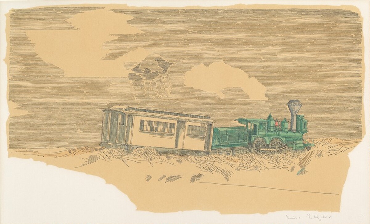 Narrow Gauge Train from Americana Suite by William Crutchfield