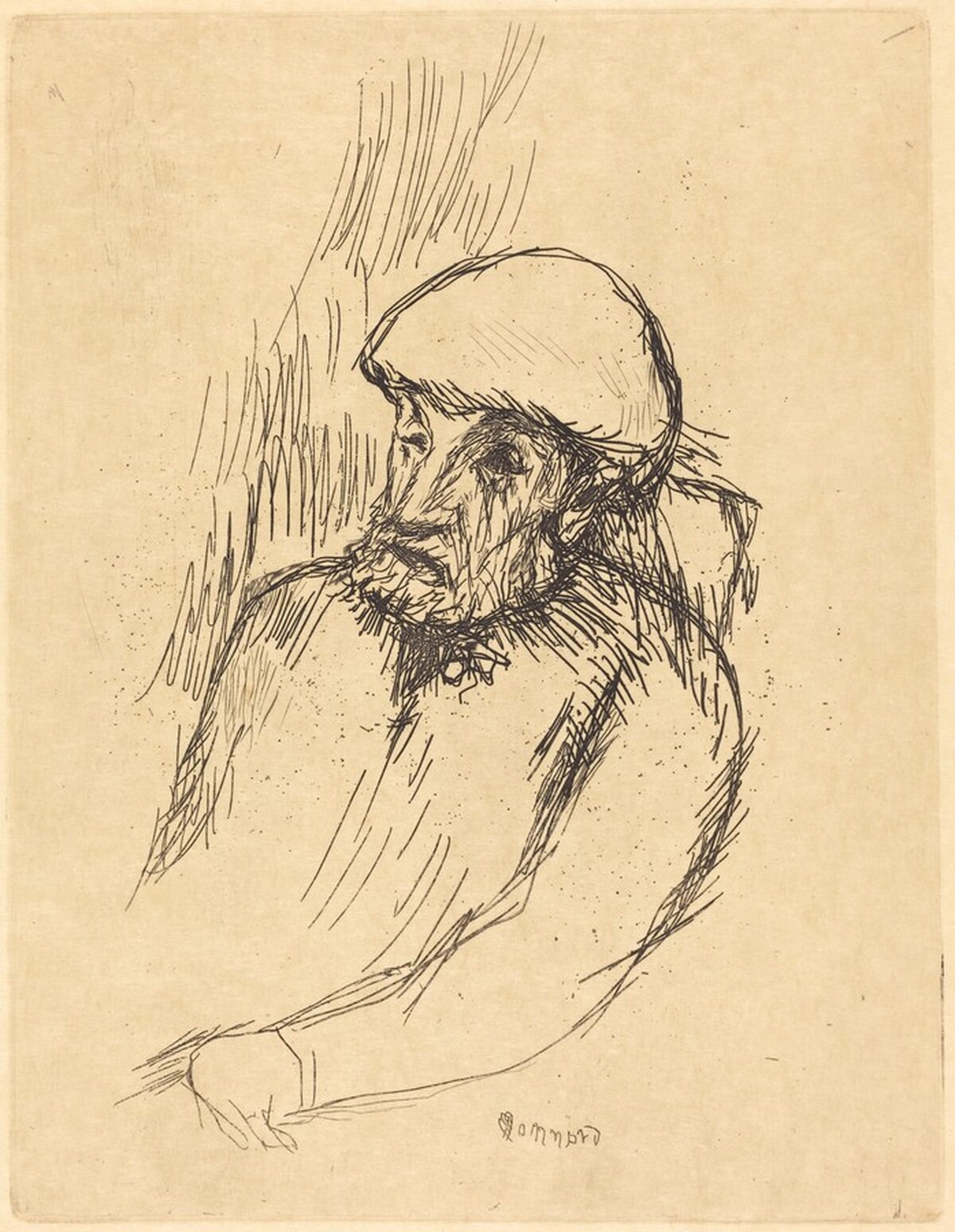 Auguste Renoir by Pierre Bonnard