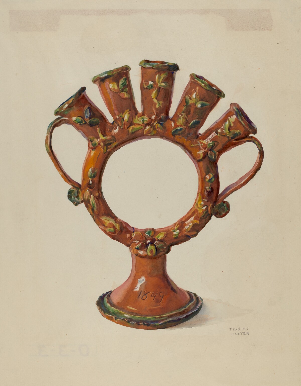 Pa. German Flower Holder by Frances Lichten