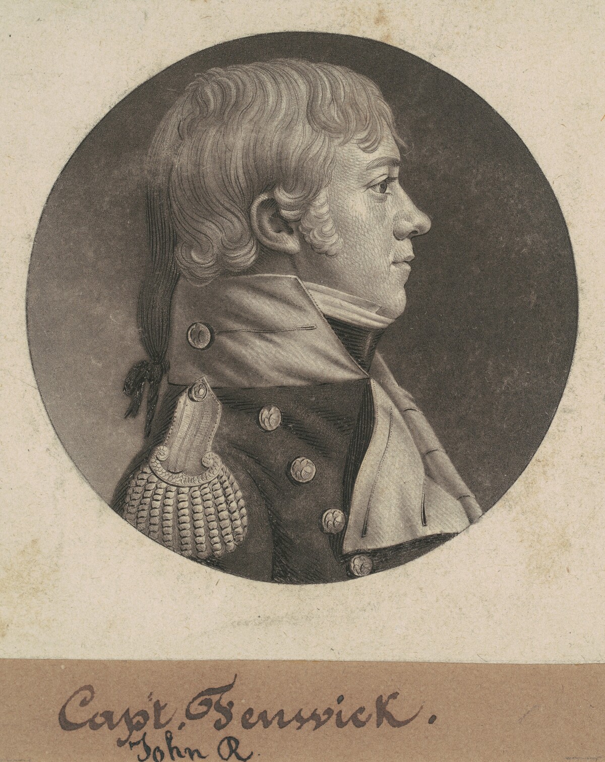 John Roger Fenwick by Charles B. J. Févret de Saint-Mémin