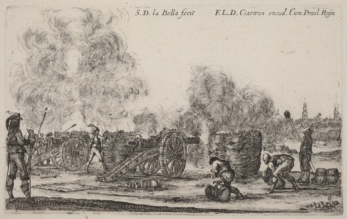 Firing the Cannons by Stefano Della Bella