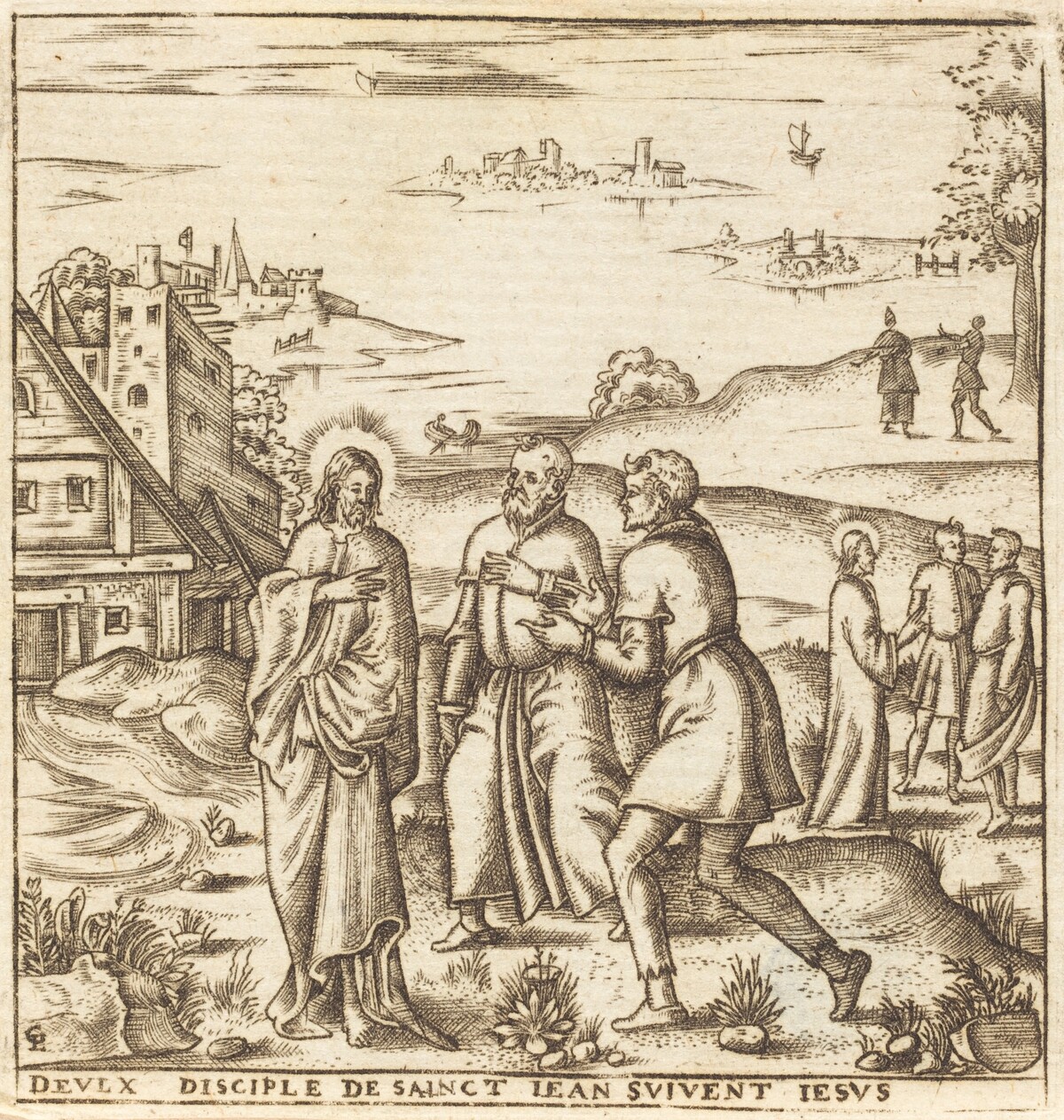 Christ Bids Two Disciples of John the Baptist to Follow Him by Léonard Gaultier