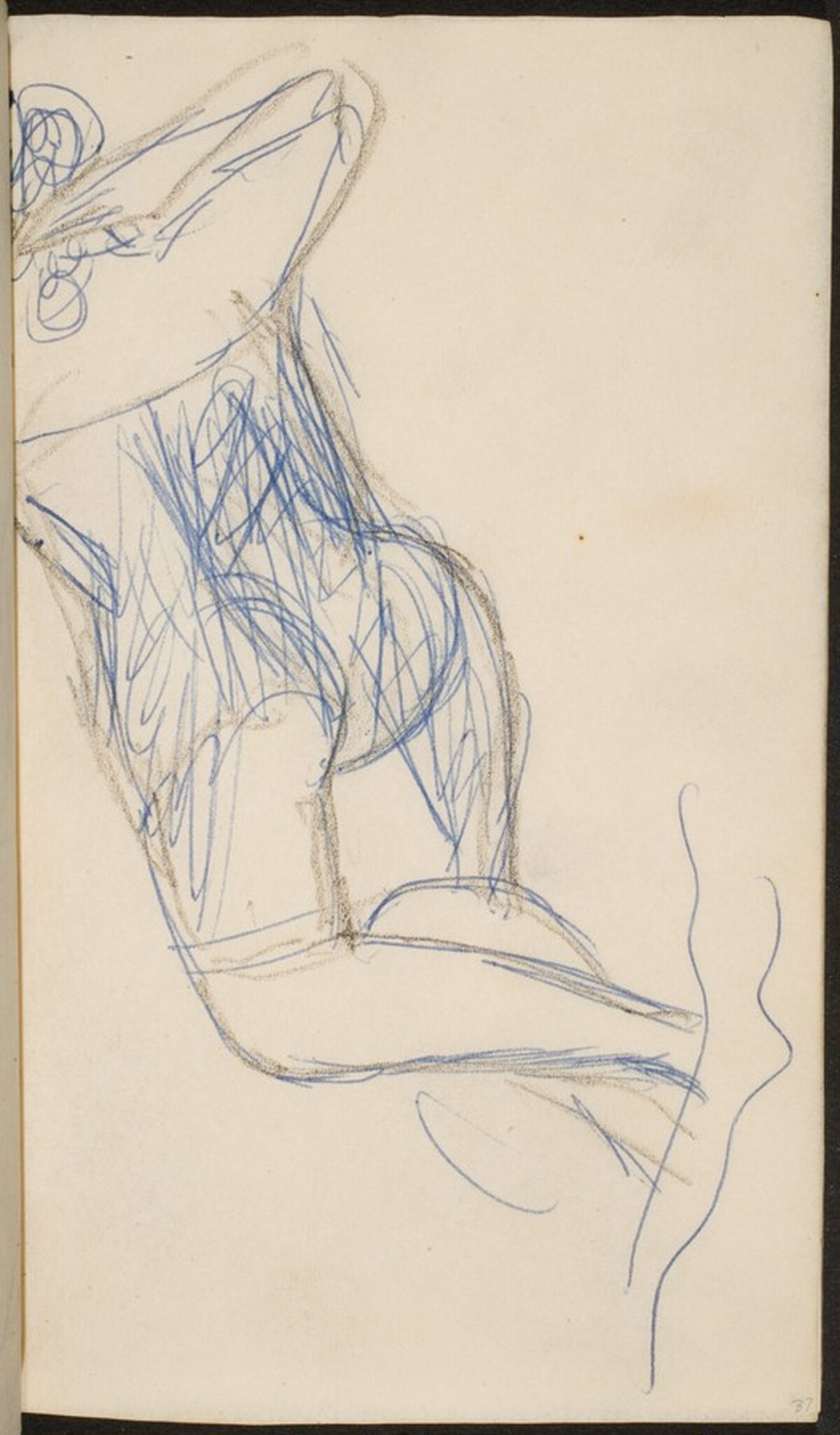 liegende Frau mit verborgenem Gesicht (Woman Laying Face Down) [p. 37] by Max Beckmann