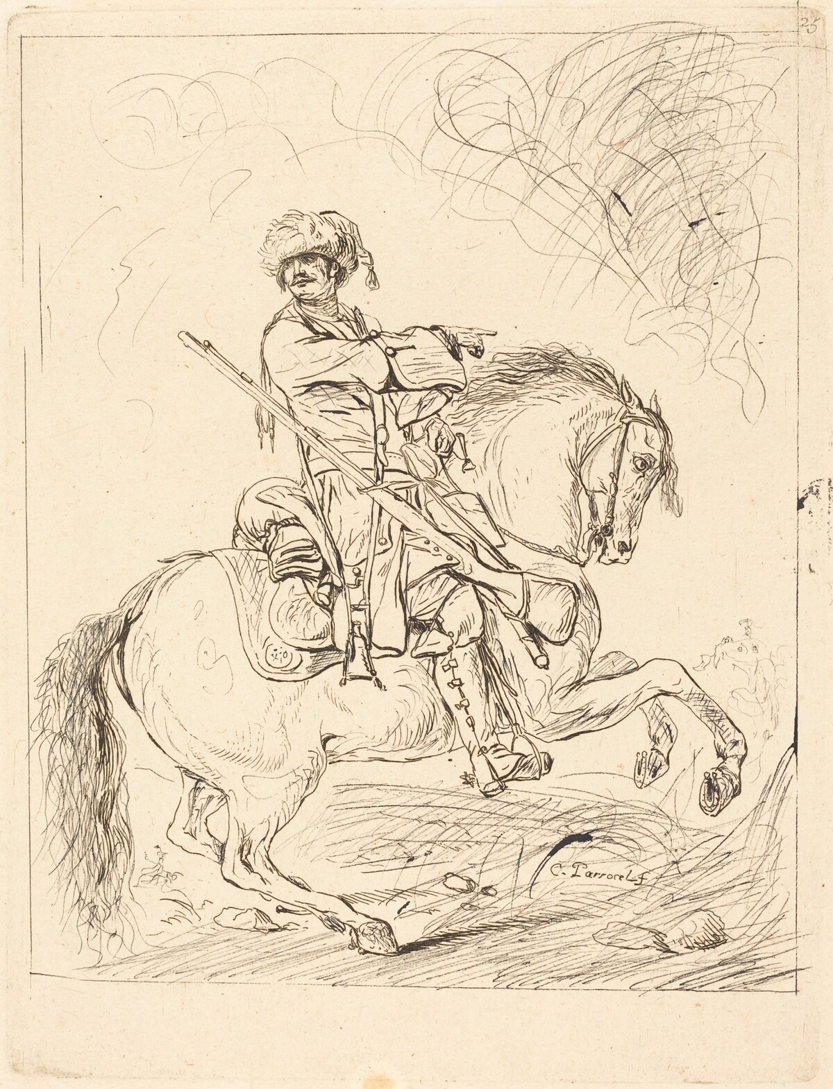 A Dragoon on Horseback by Charles Parrocel