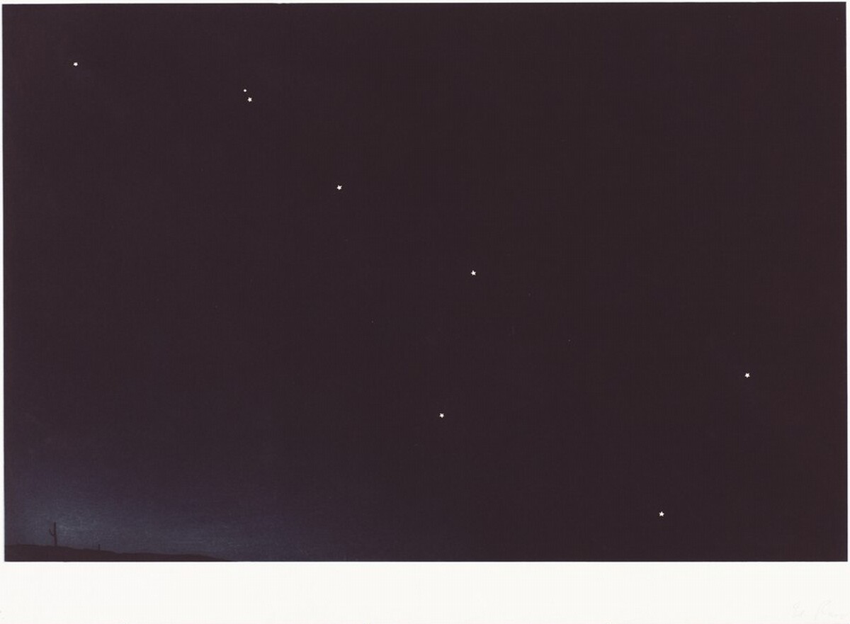 Big Dipper over Desert by Ed Ruscha