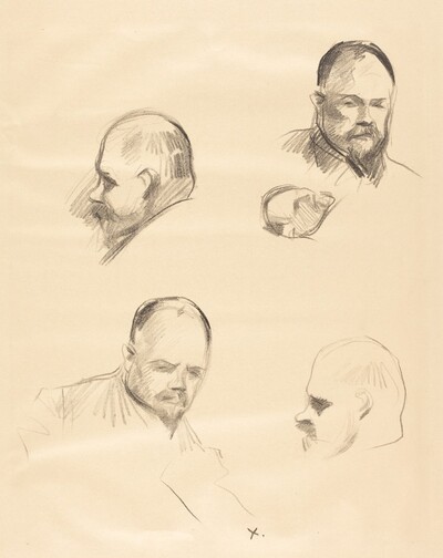 Ambroise Vollard, quatre esquisses (Ambroise Vollard, four sketches)