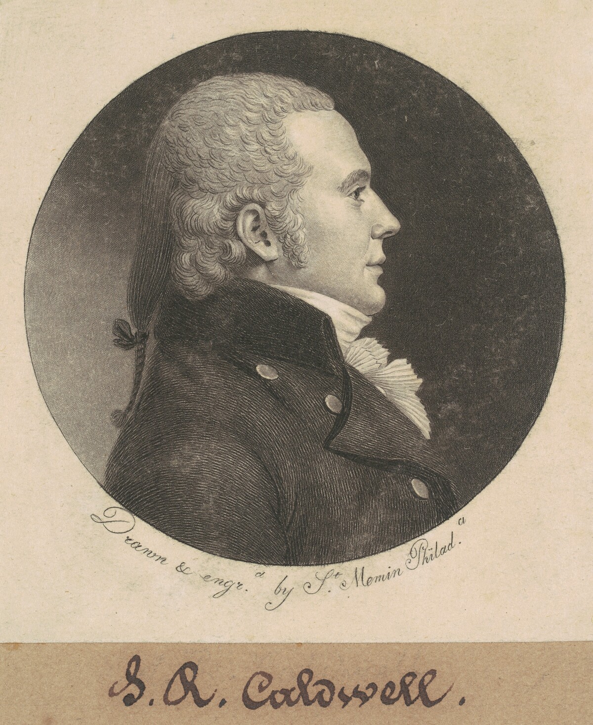 John Edwards Caldwell by Charles B. J. Févret de Saint-Mémin