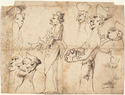 Caricatures of Clerics and Priests