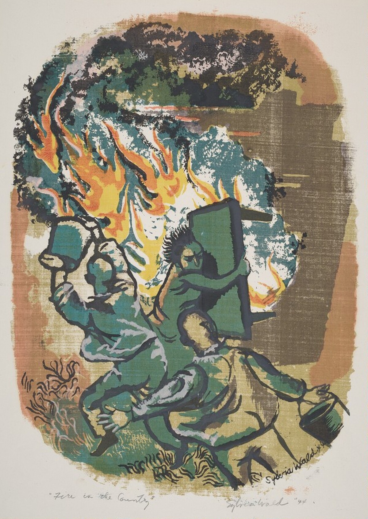 Fire in the Country by Sylvia Wald