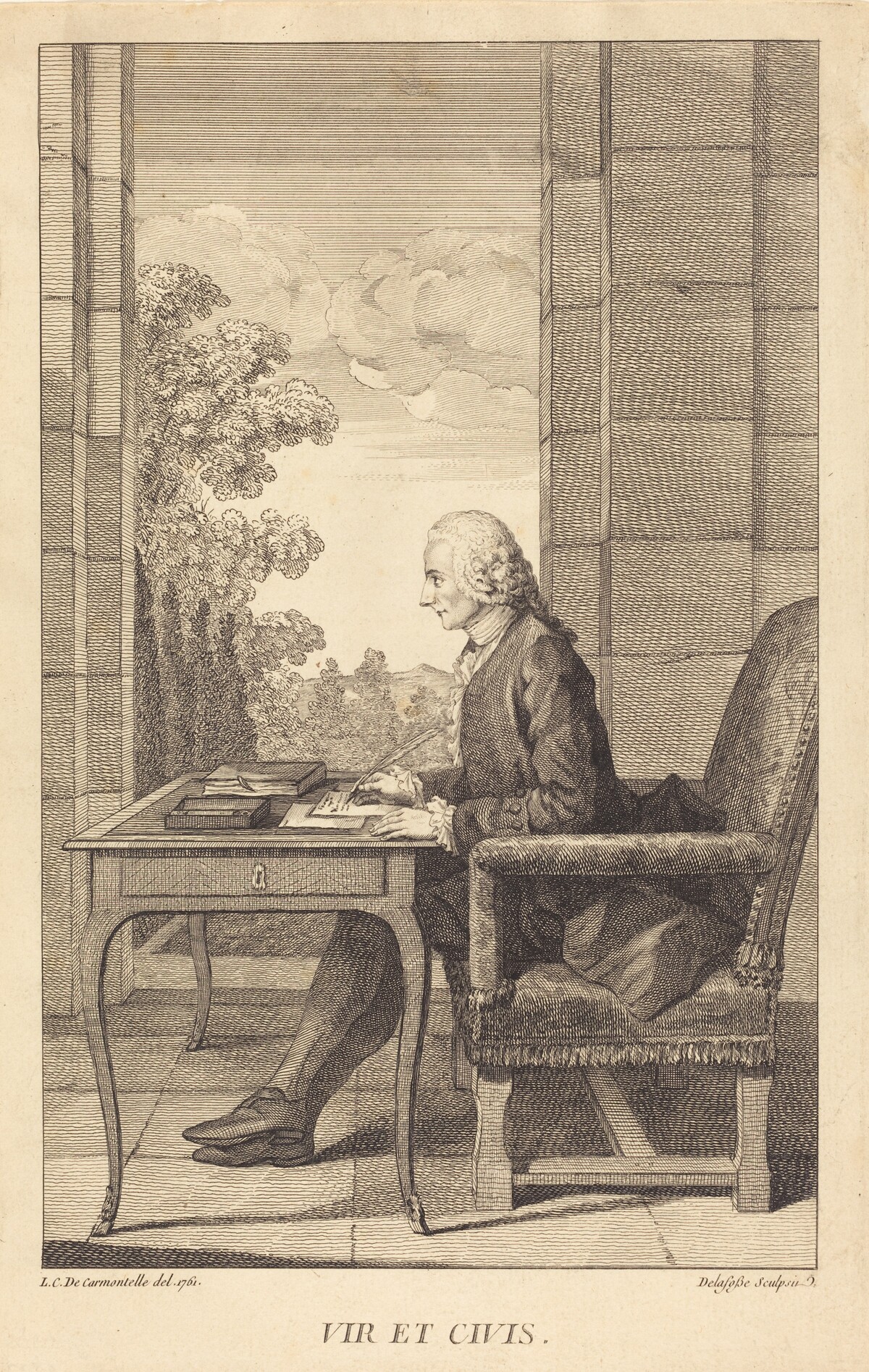 M. Lambert by Jean-Baptiste Delafosse, after Louis de Carrogis, called Carmontelle