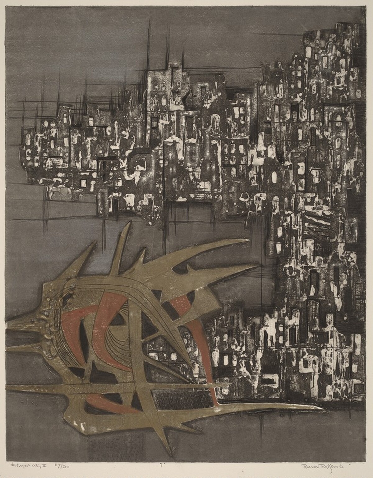Destroyed City II by Ru van Rossem