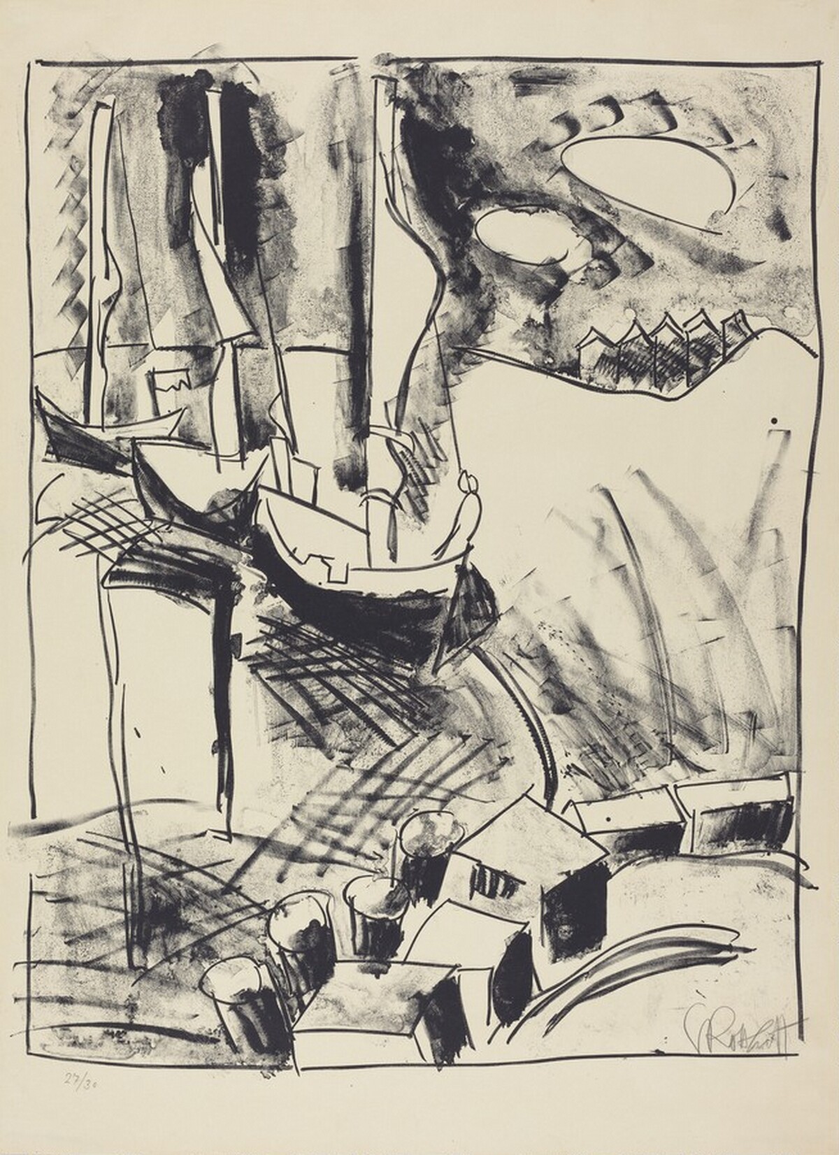 Boats Off Duty (Boote ausser Dienst) by Karl Schmidt-Rottluff