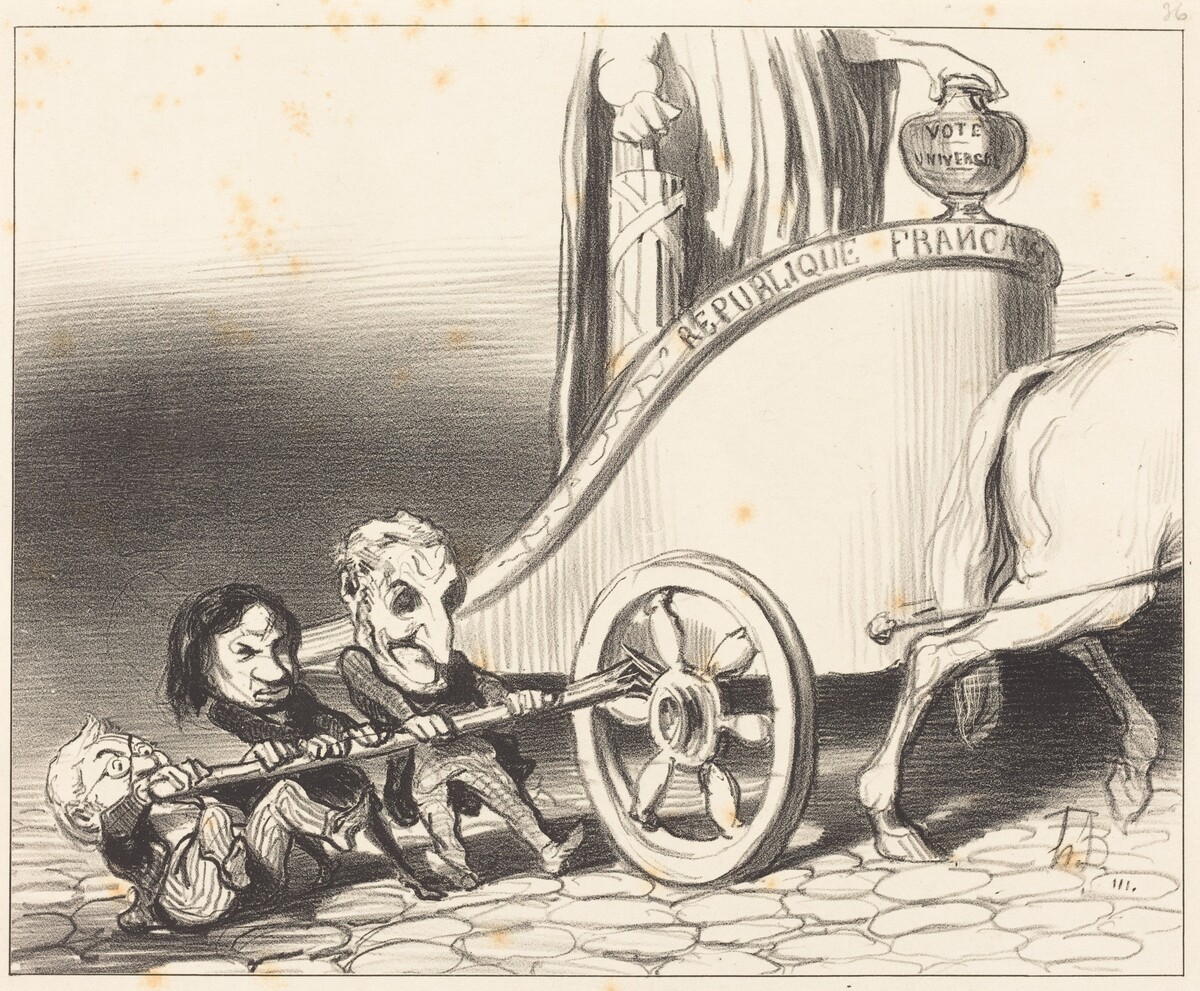 Ce char marchera toujours... by Honoré Daumier