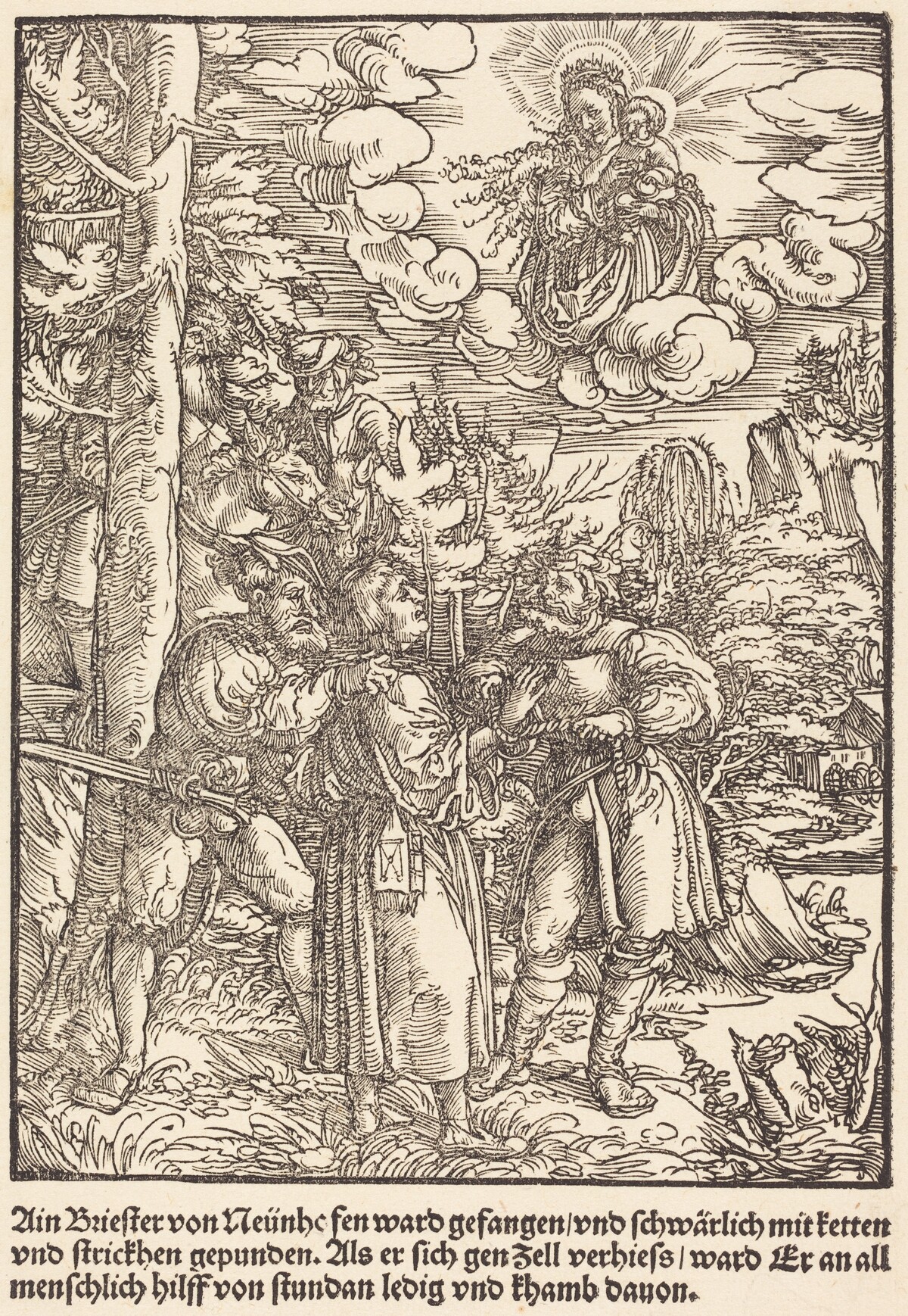 Ain Briester von Neunhe ... by Master of the Miracles of Mariazell