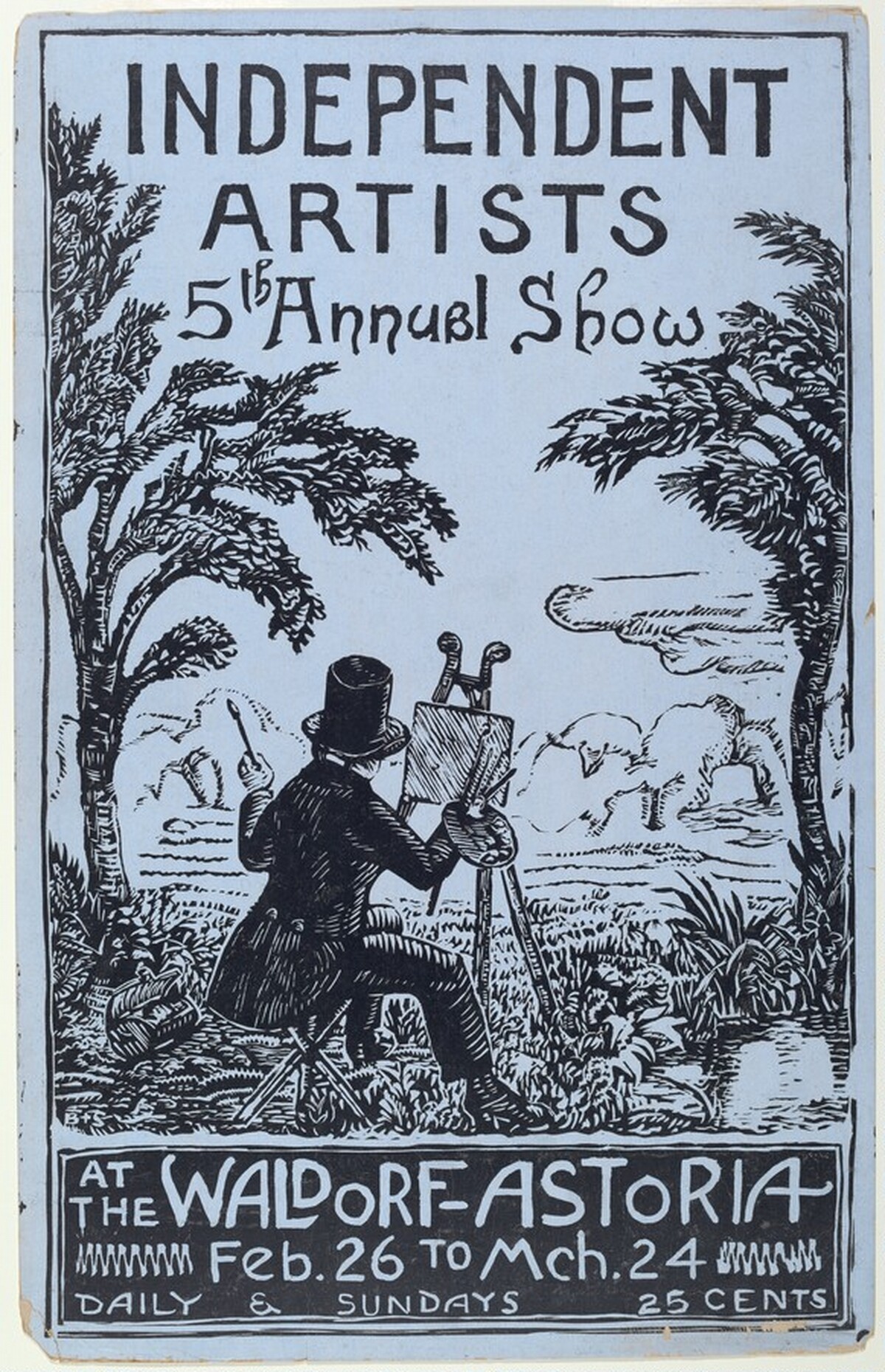 Independent Artists 5th Annual Show At The Waldorf-Astoria... by John Sloan after James Butler
