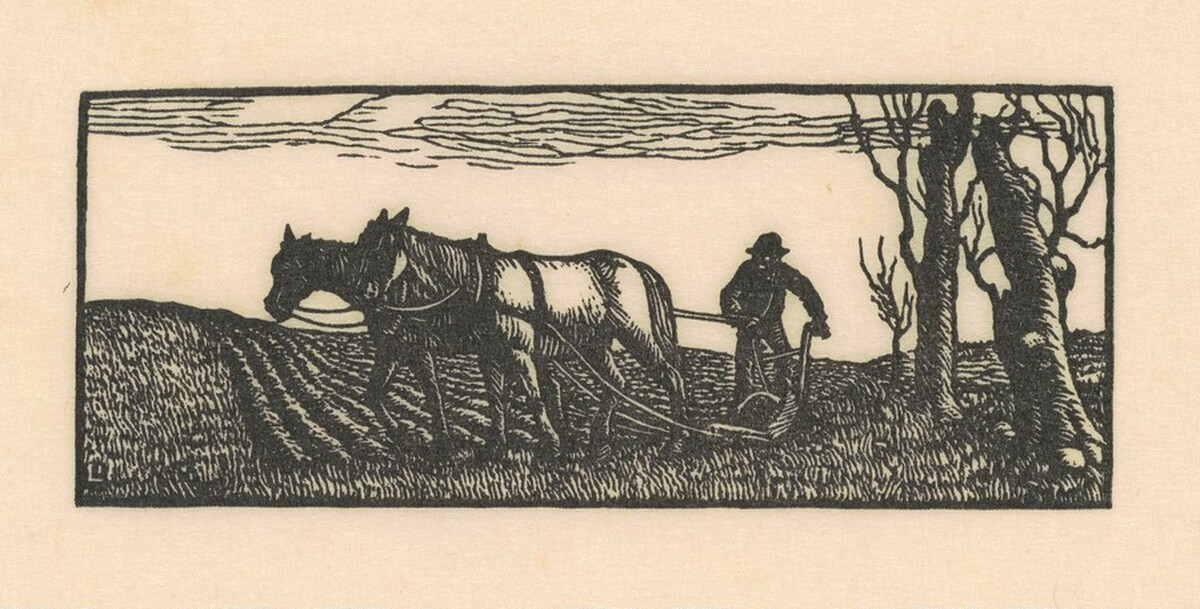 Turning Plowman by J. J. Lankes