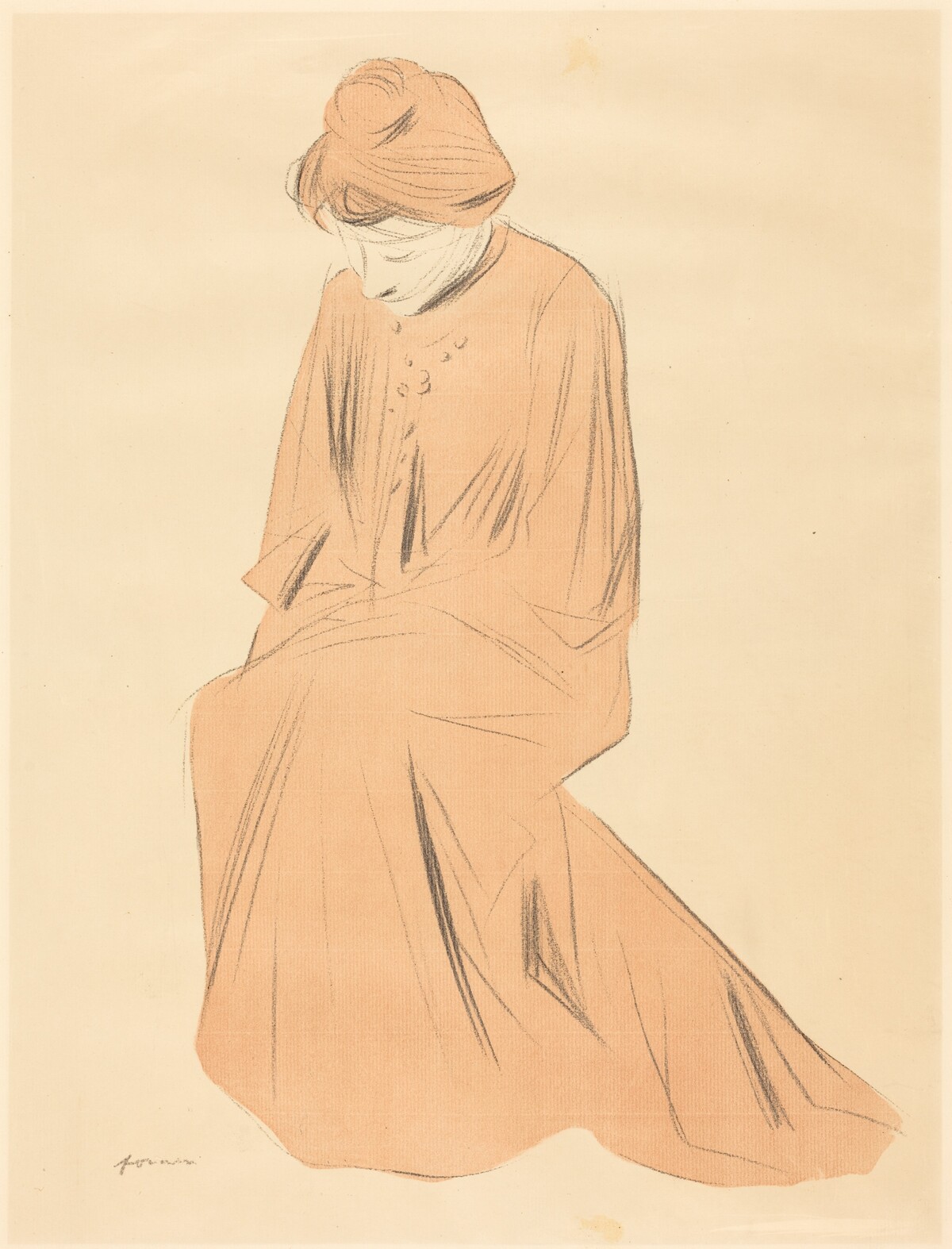 Etude de femme assise (Study of a Seated Woman) by Jean-Louis Forain