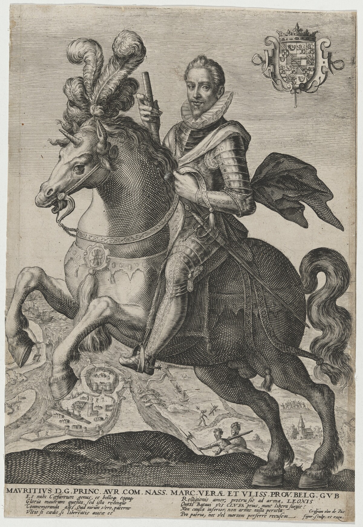 Maurice of Nassau, Prince of Orange by Crispijn de Passe I