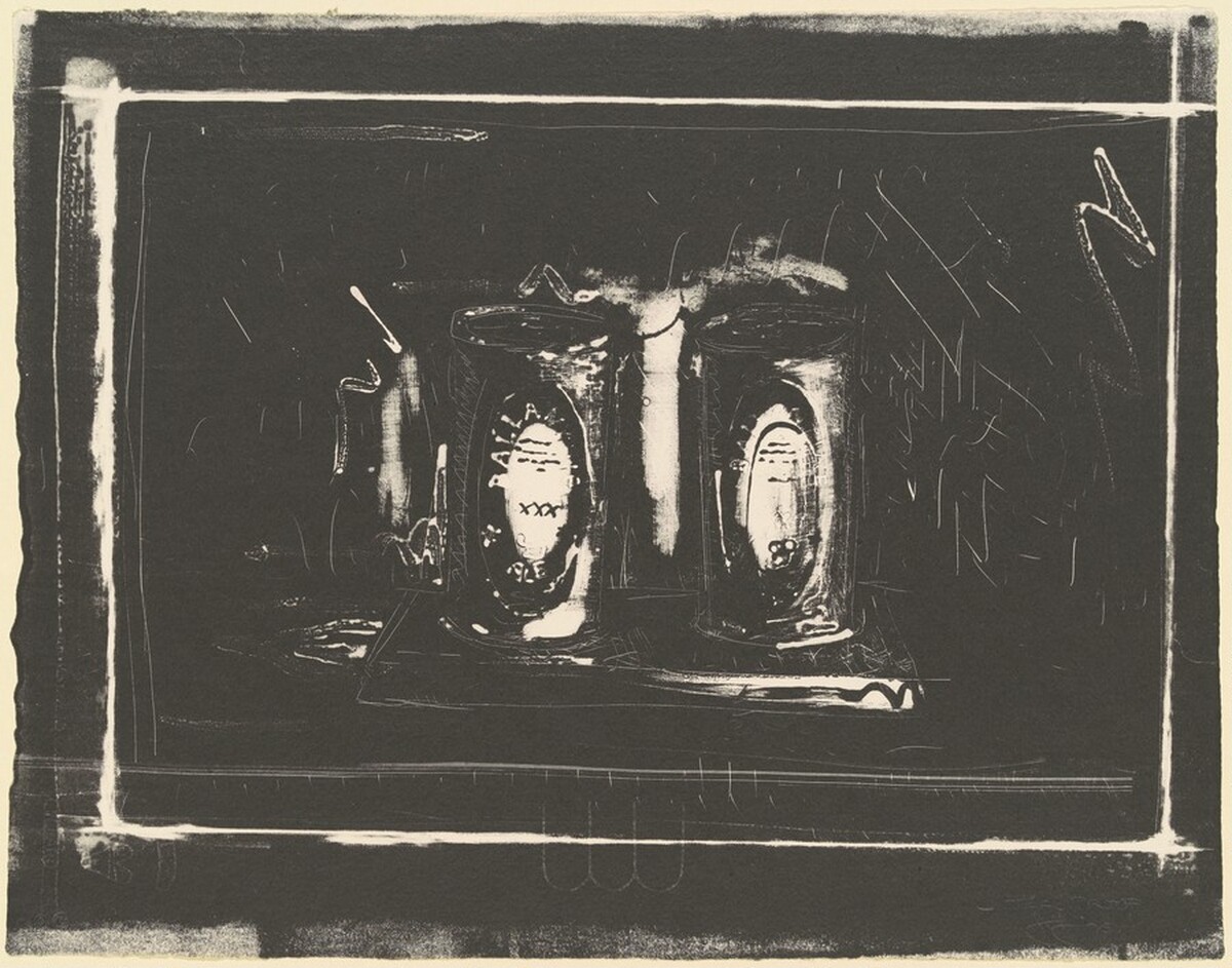 Ale Cans [trial proof C] by Jasper Johns