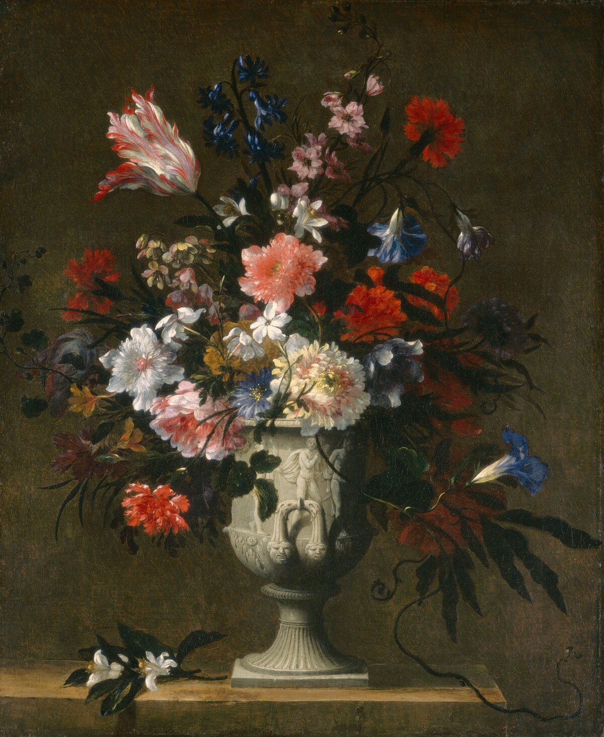 Flowers in a Classical Vase by French 17th Century