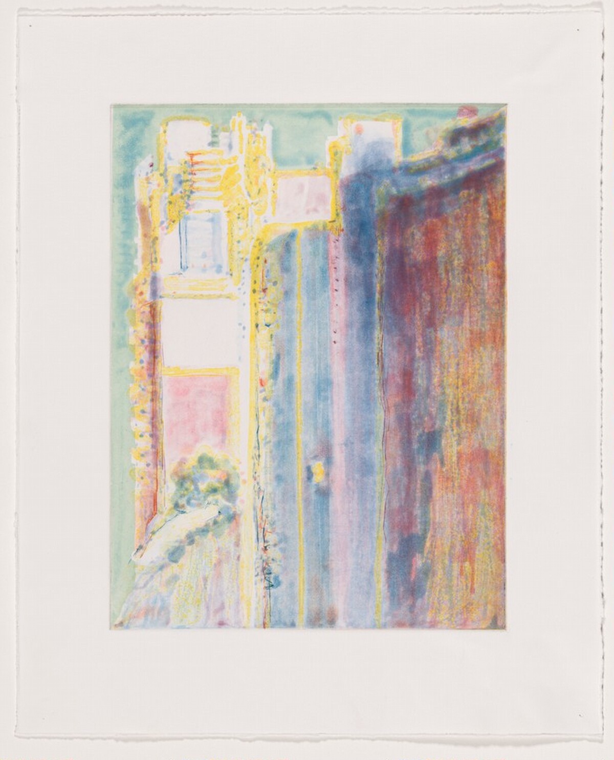 City Edge [working proof 21] by Wayne Thiebaud