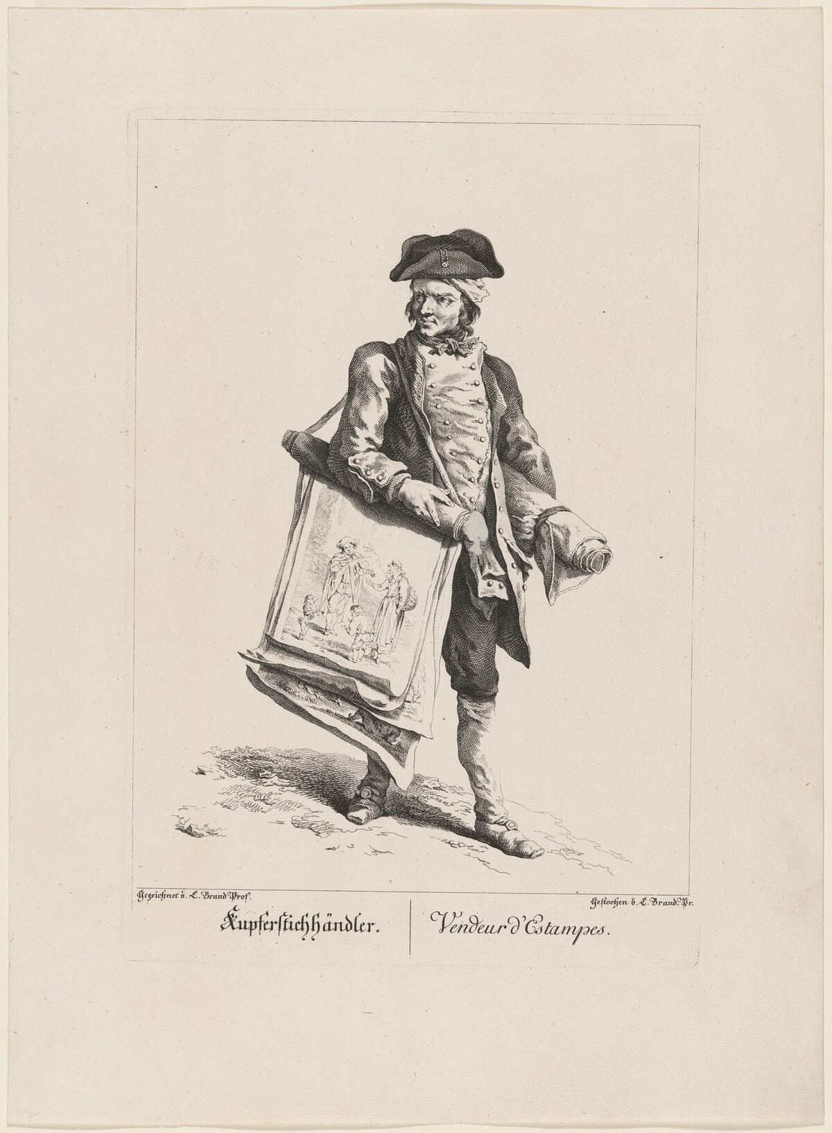 Kupferstichhändler (Print Seller) by Johann Christian Brand
