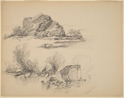 Rocks Along a Lakeshore [recto]