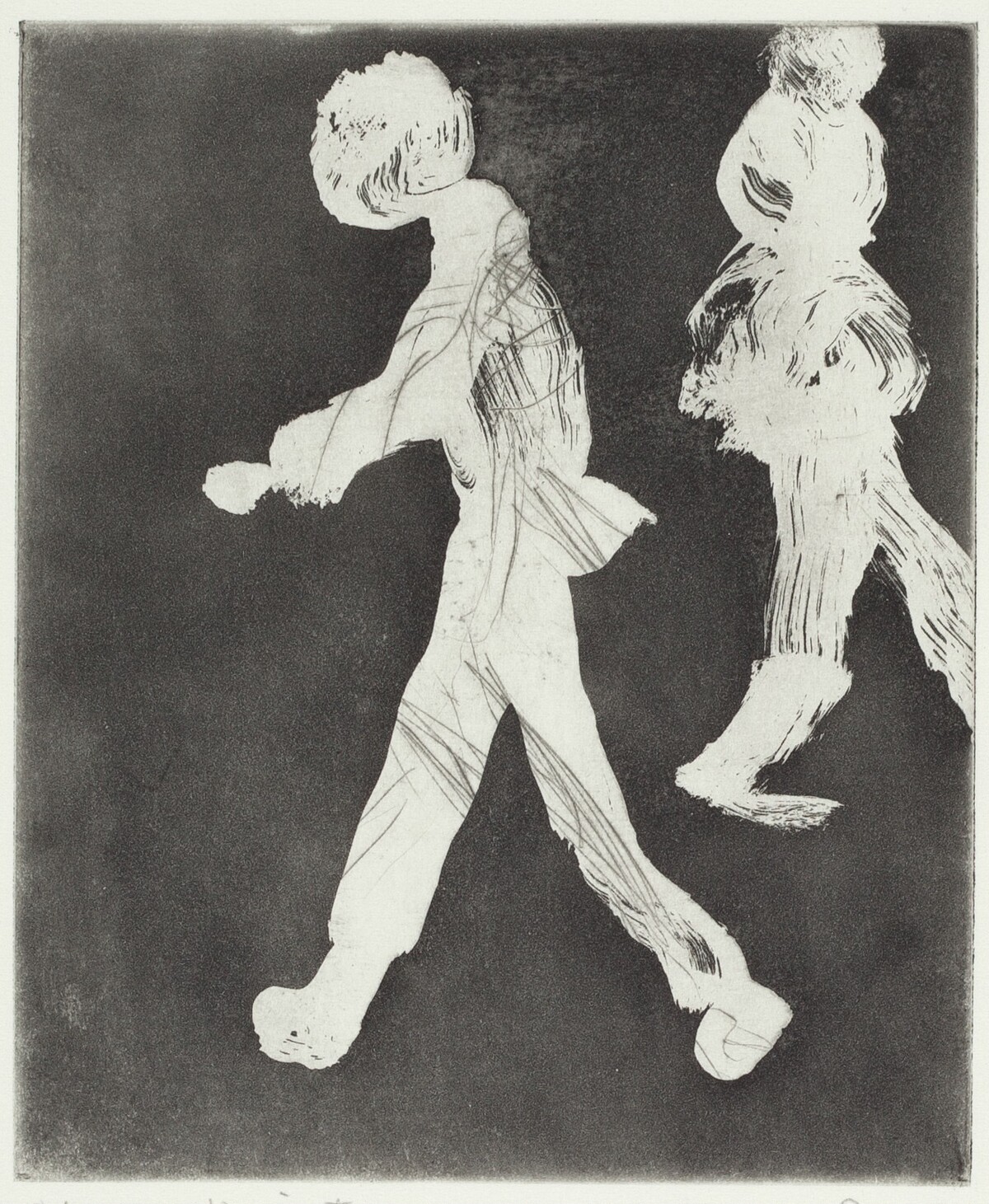 Two Walking Figures by Richard Diebenkorn