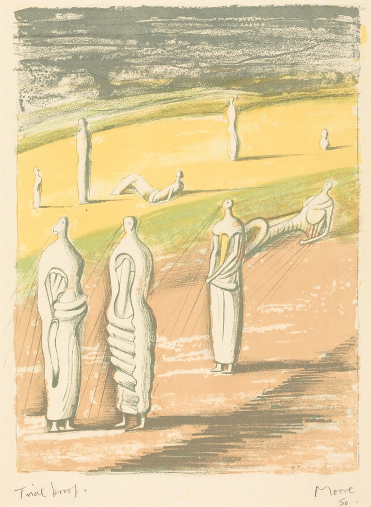 Twilight Landscape by Henry Moore