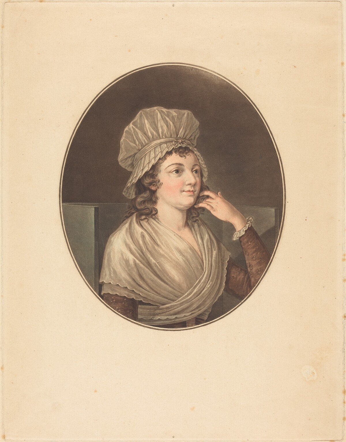 Charlotte Corday by French 18th Century (previously attributed to Angélique Allais)