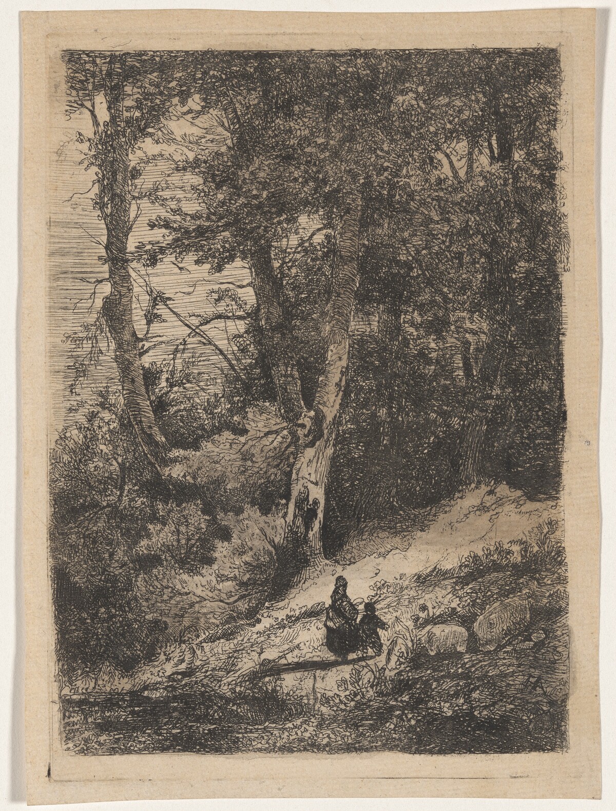 The Inner Forest (Intérieur du bois) by Louis Hector François Allemand