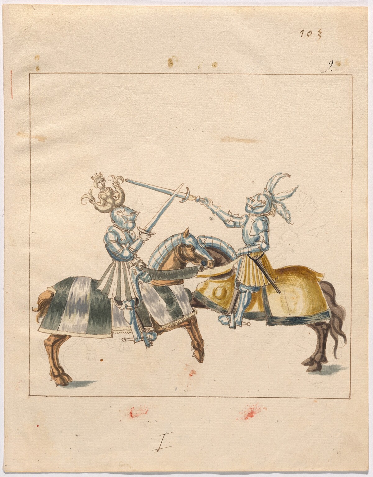 Mock Joust of War in Reinforced Field Armor by German 16th Century