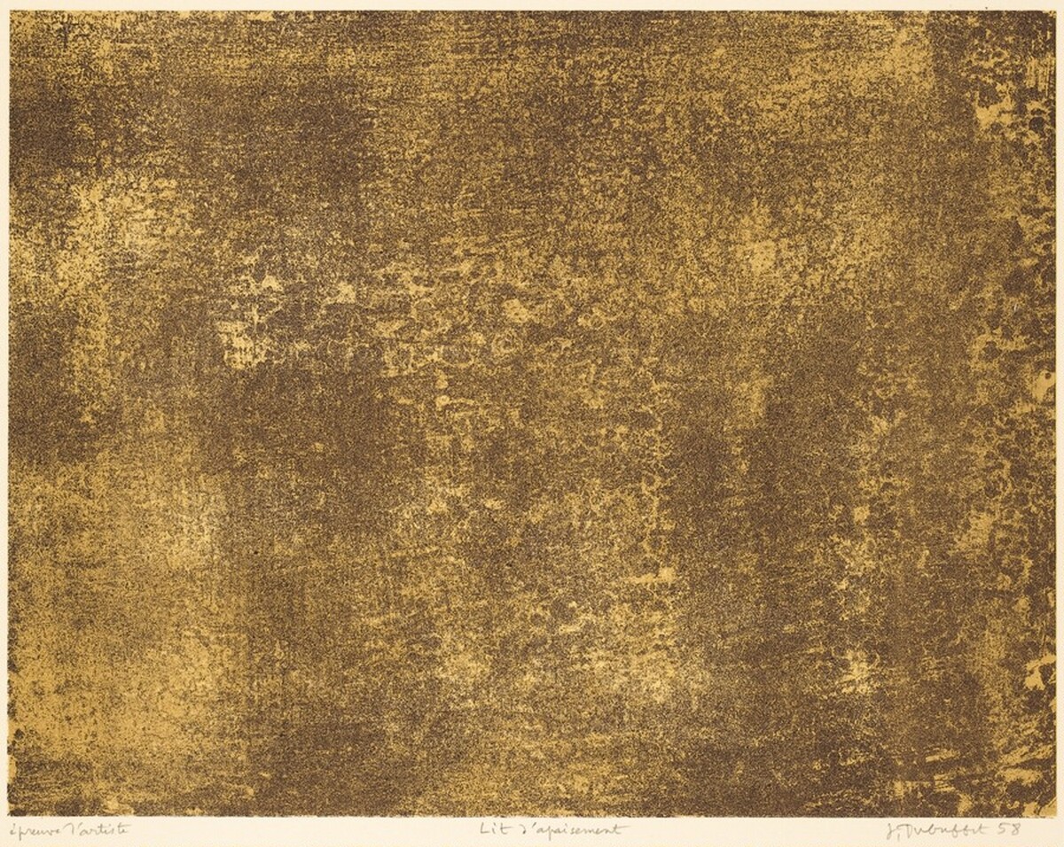 Lit d'apaisement by Jean Dubuffet