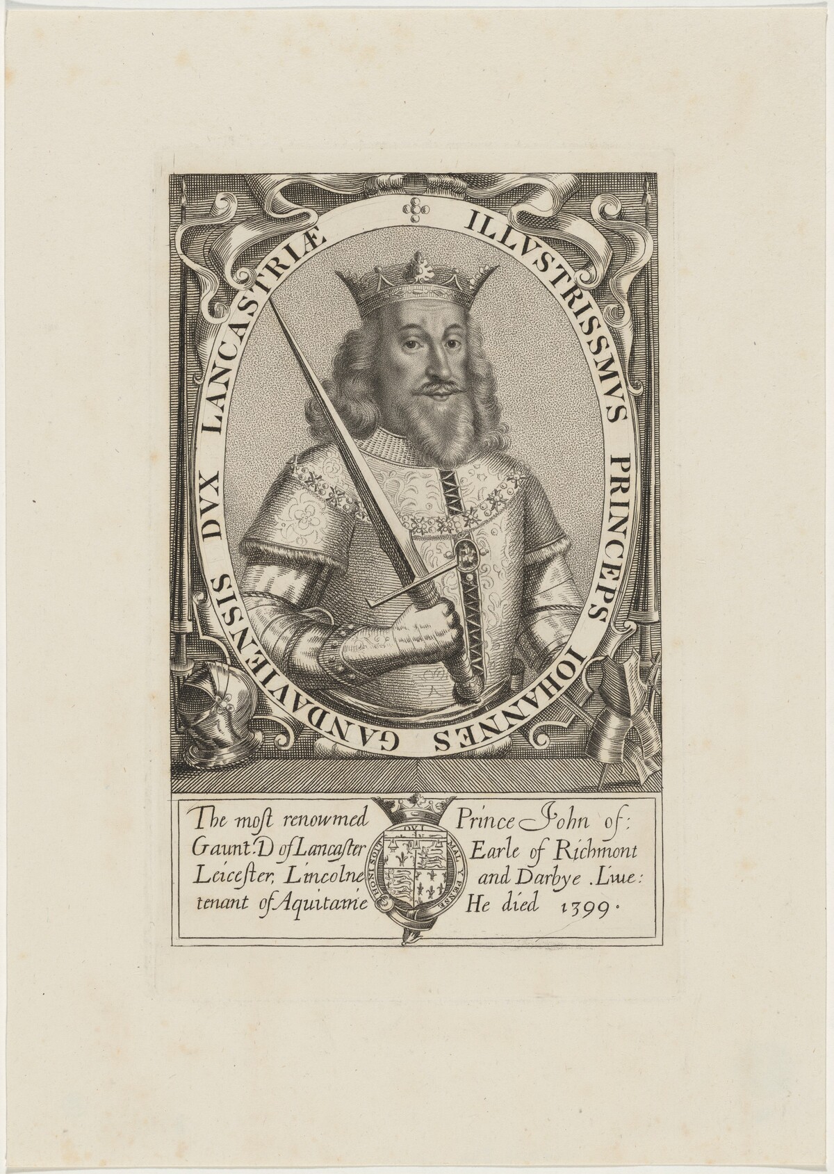 Prince John of Gaunt, Duke of Lancaster by Unknown Artist