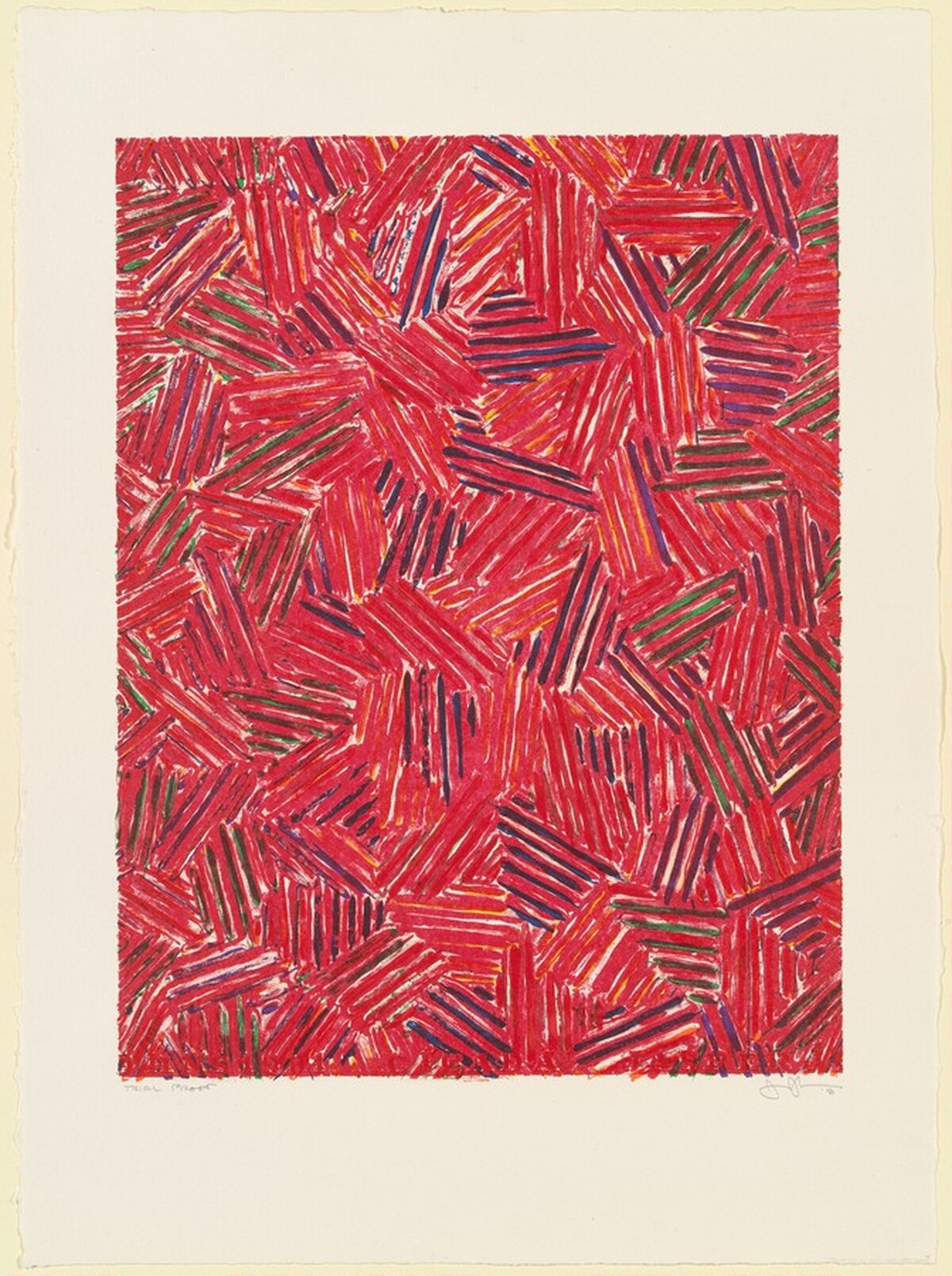 Cicada [trial proof] by Jasper Johns