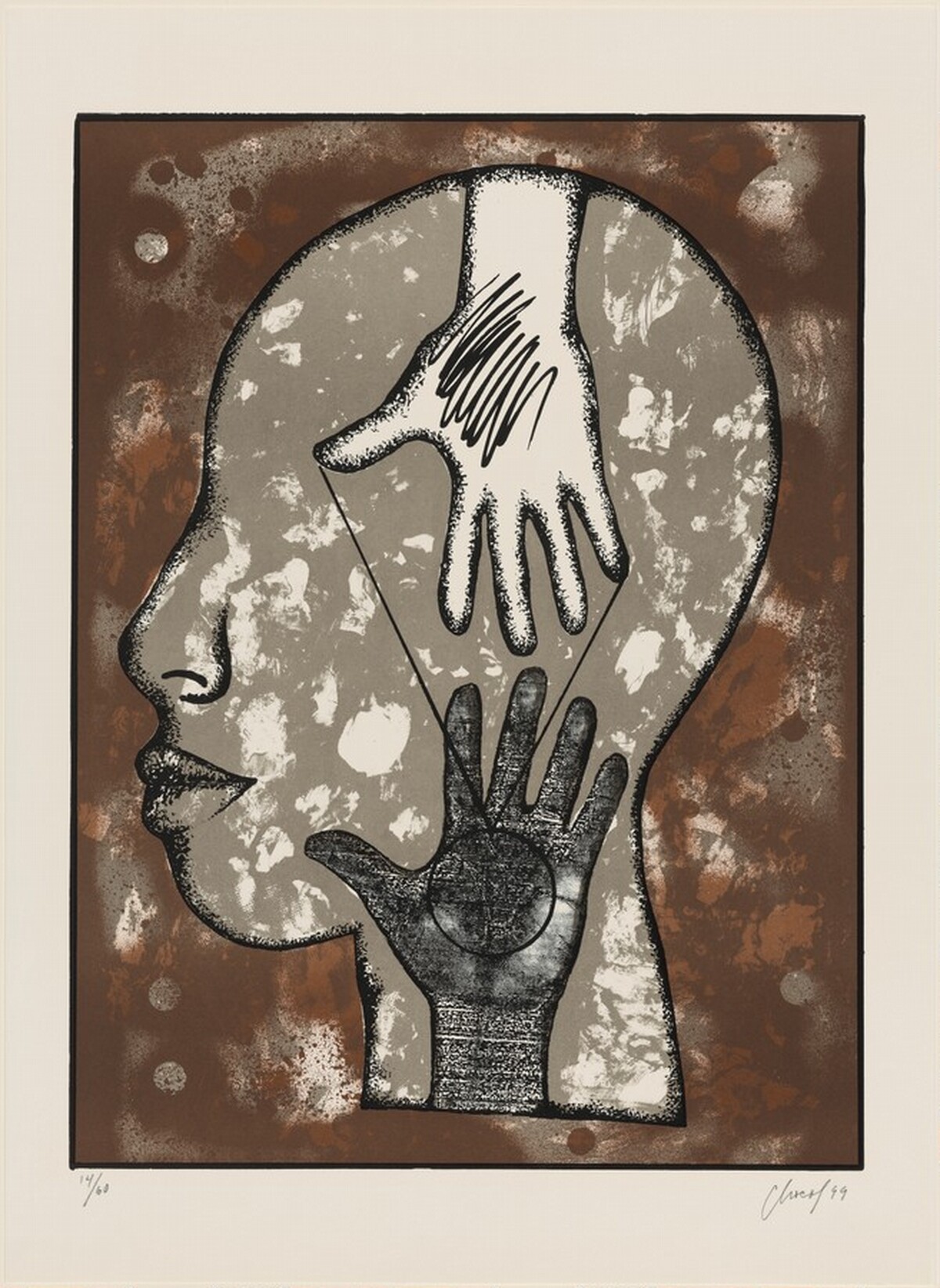 Untitled (Hands/Head) by Eduardo Roca Salazar