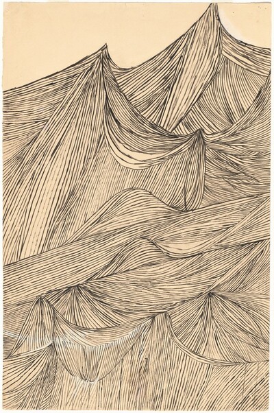 La tapisserie de mon enfance—montains in Aubusson (The Tapestry of My Childhood—Mountains in Aubusson)