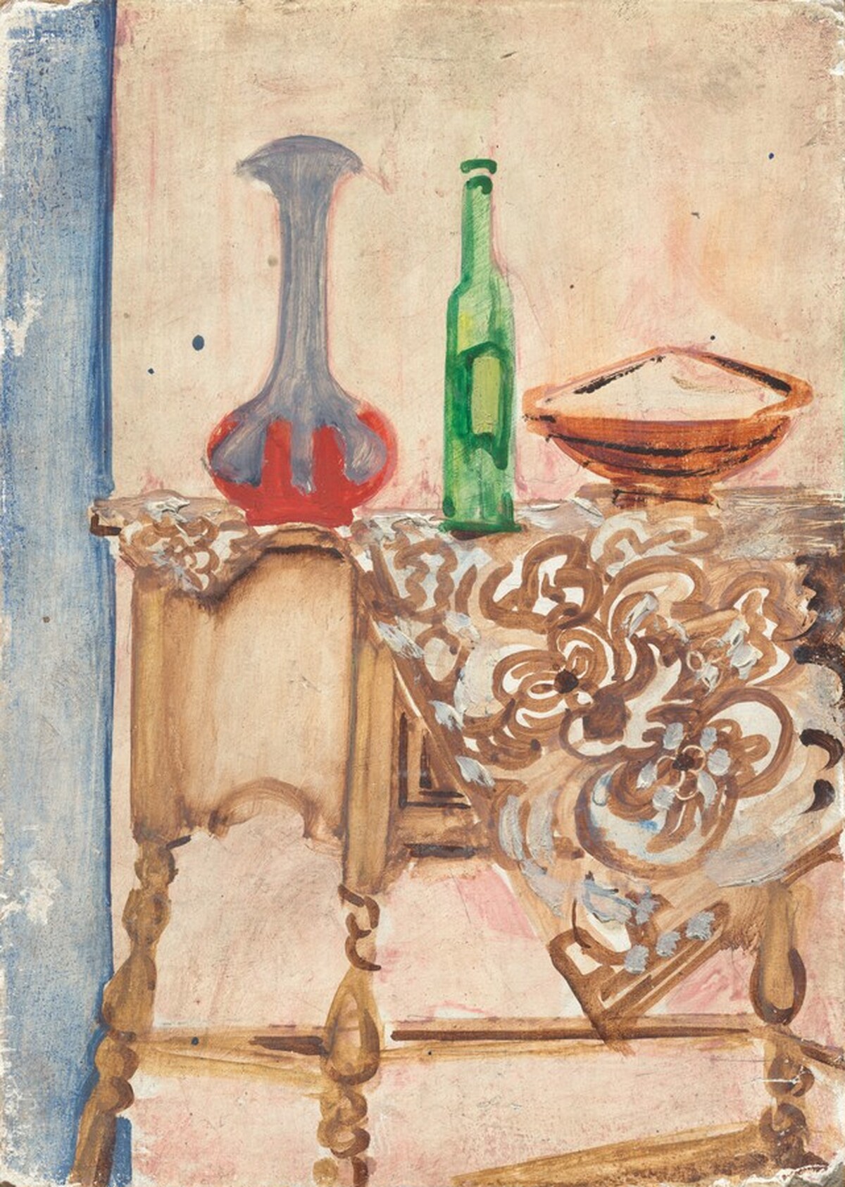 Untitled (still life with vase and bottle) by Mark Rothko