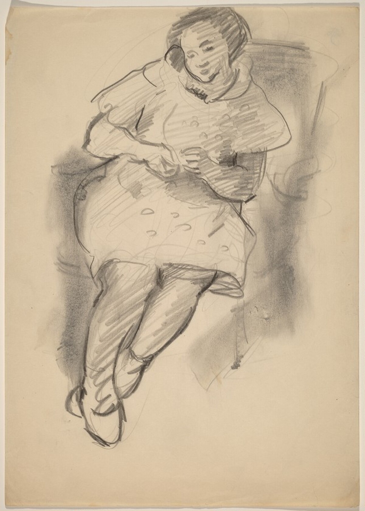 Seated Woman with Hands Together in Lap by Mark Rothko