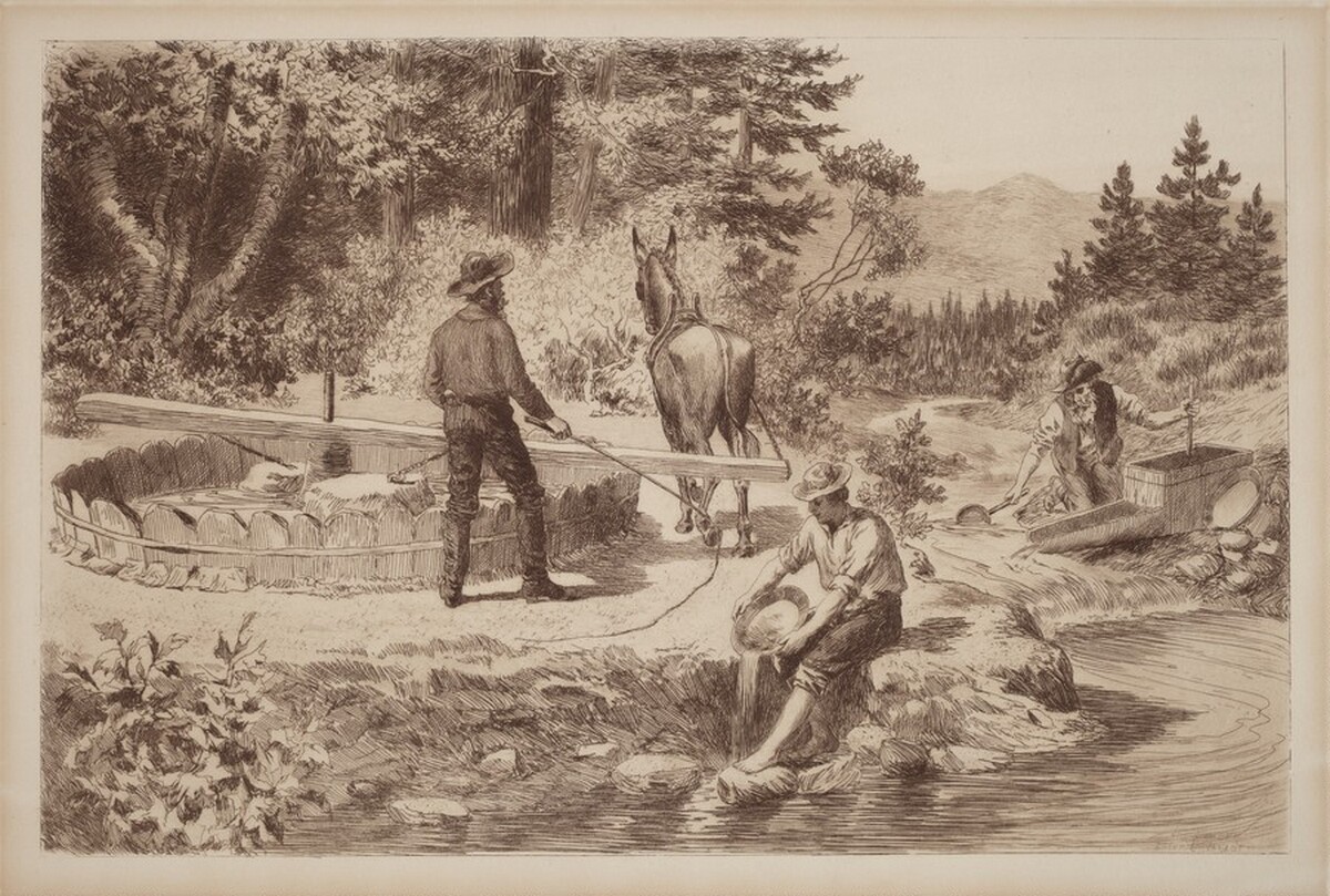 Untitled (Panning for Gold) by Joseph Lauber