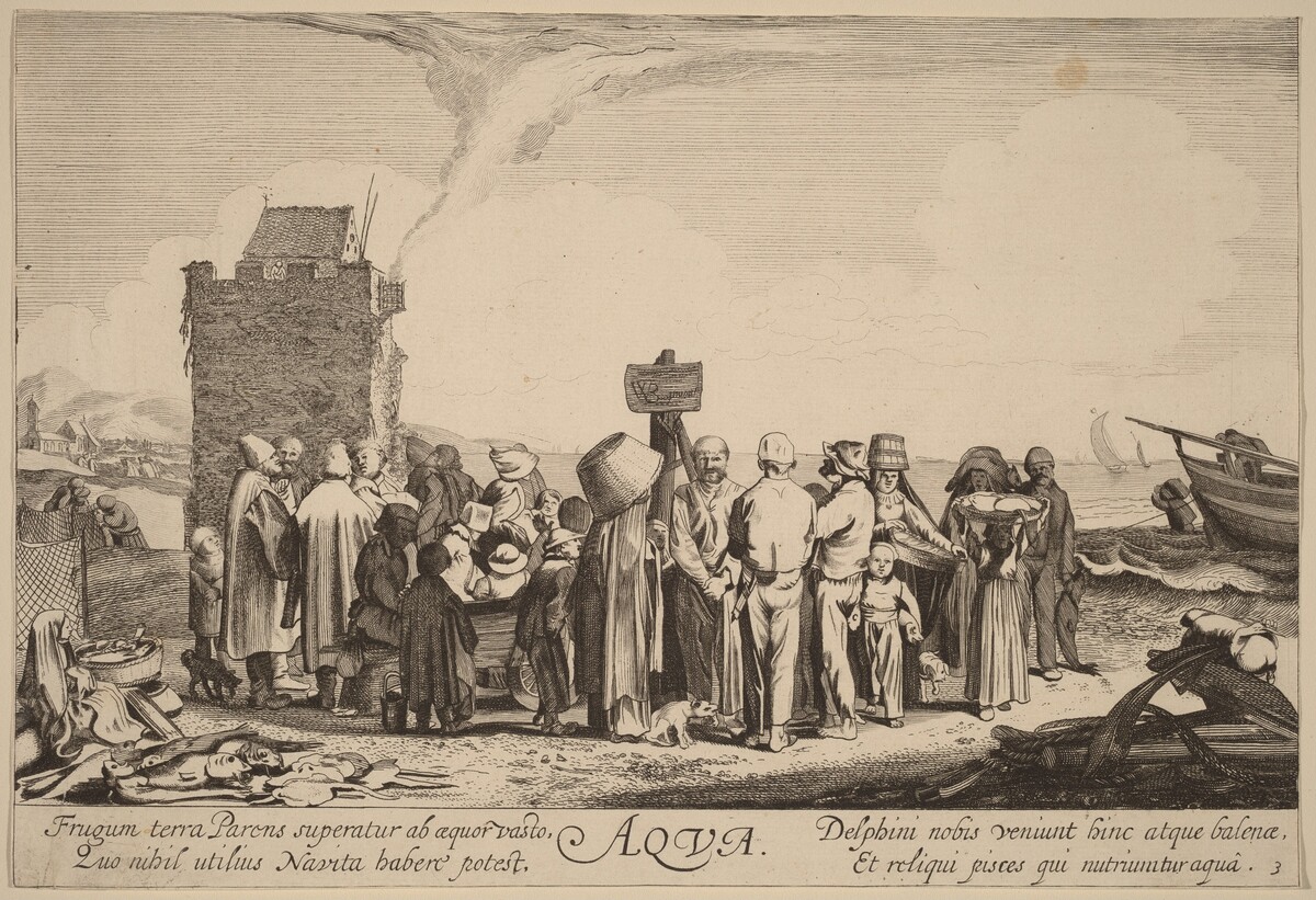 Water by Jan van de Velde II after Willem Buytewech