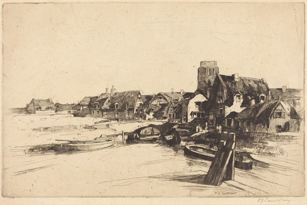 A Dutch Village by David Young Cameron