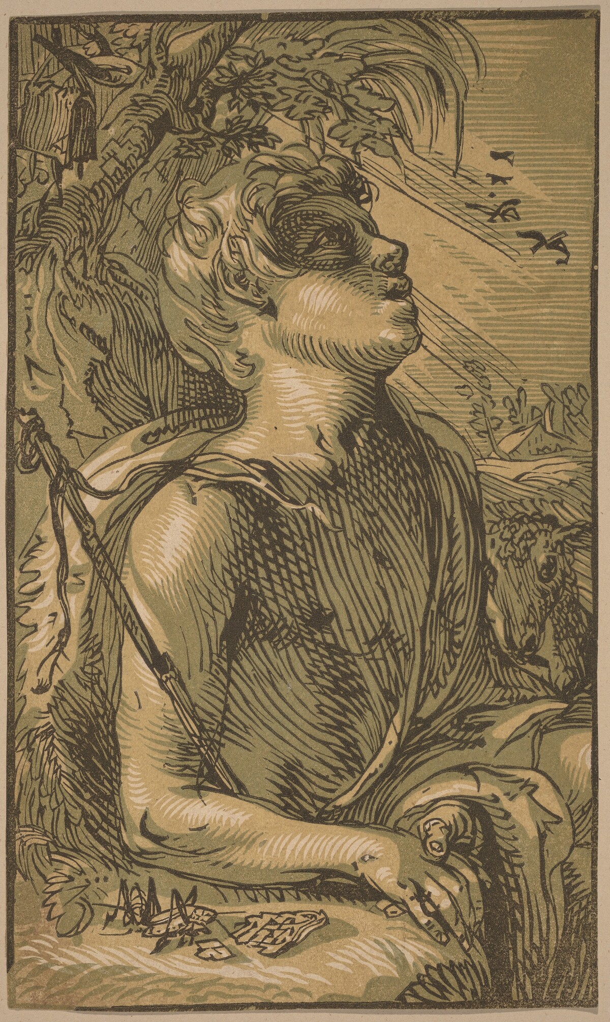 The Young Saint John the Baptist by Hendrik Goltzius