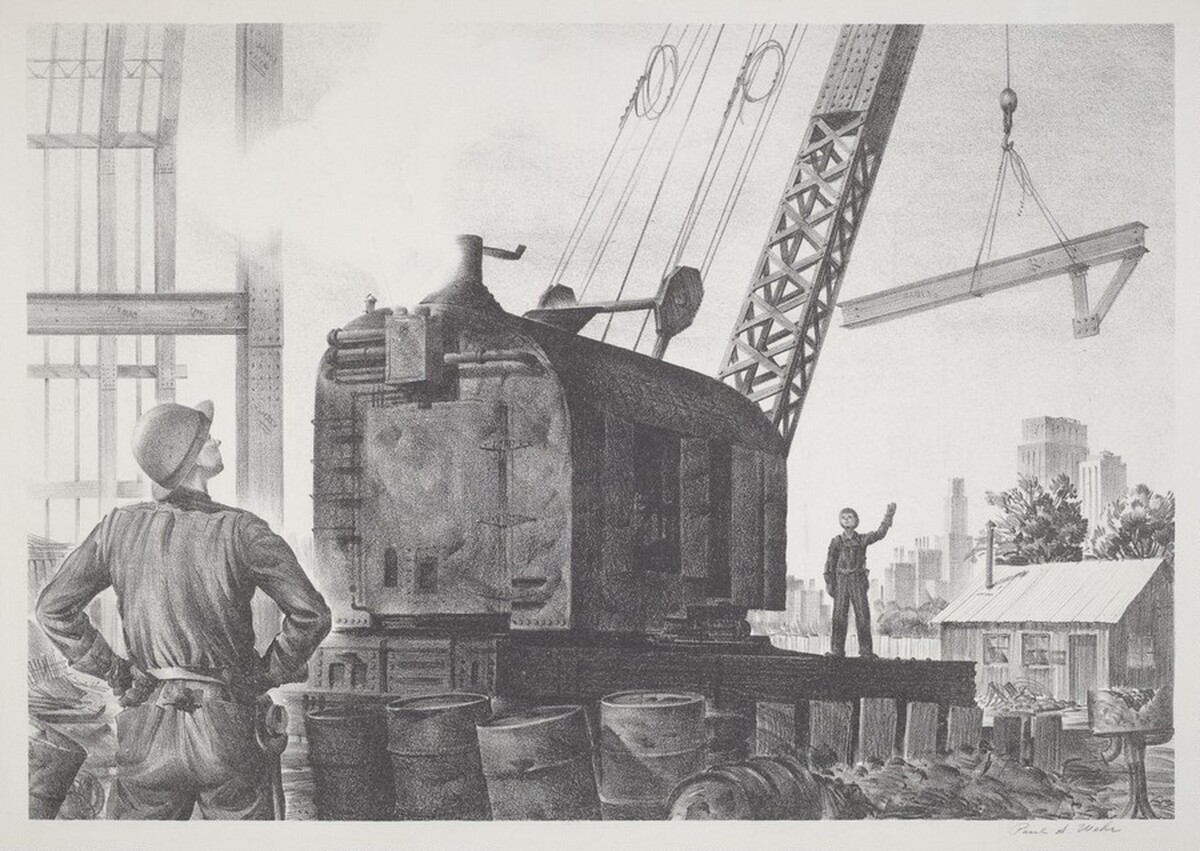Untitled (Construction Scene) by Paul Adam Wehr
