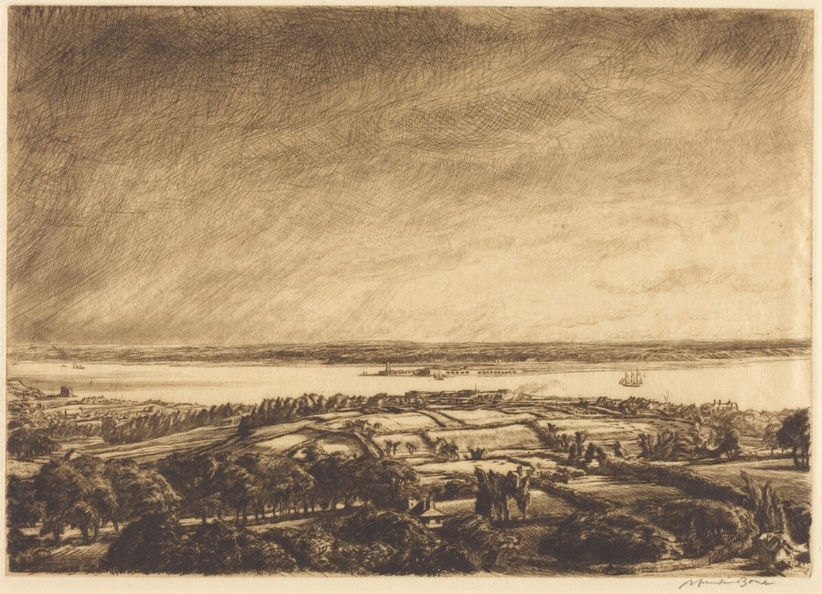 The Solent by Sir Muirhead Bone