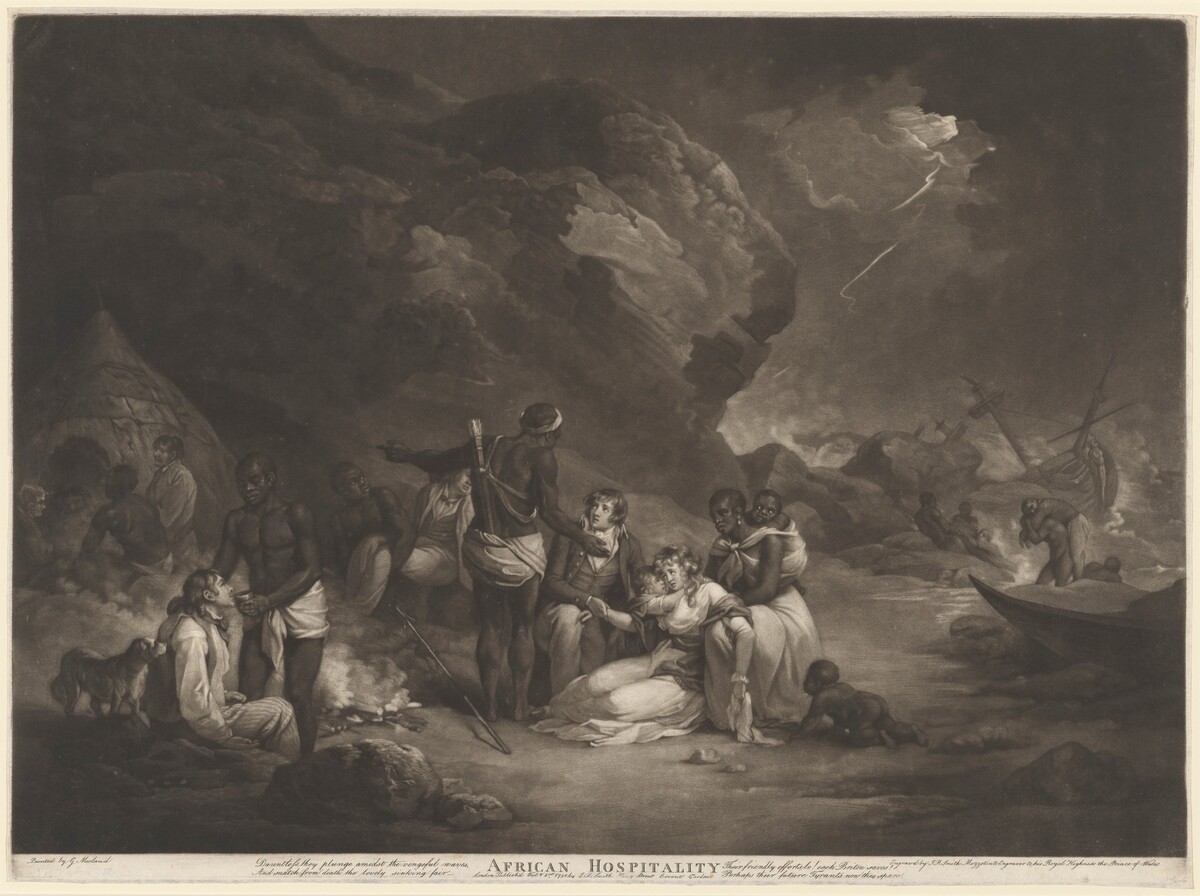 African Hospitality by John Raphael Smith after George Morland