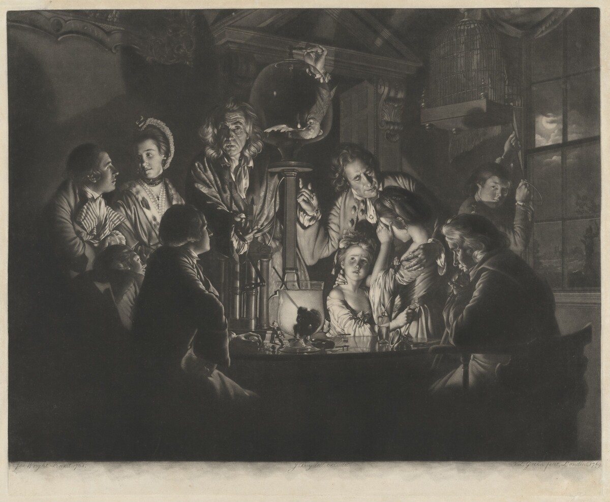 A Philosopher Shewing an Experiment on the Air Pump by Valentine Green after Joseph Wright
