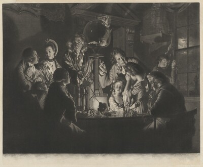 A Philosopher Shewing an Experiment on the Air Pump