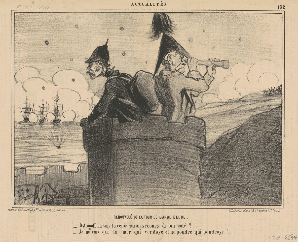 Renouvelé de la tour barbe bleue by Honoré Daumier